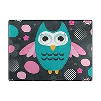 INGBAGS Super Soft Modern Owl Area Rugs Living Room Carpet Bedroom Rug for Children Play Solid Home Decorator Floor Rug and Carpets 5
