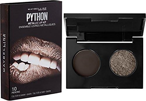 Maybelline Lip Studio Python Metallic Lip Kit, #10 Piercing (Pack of 2)