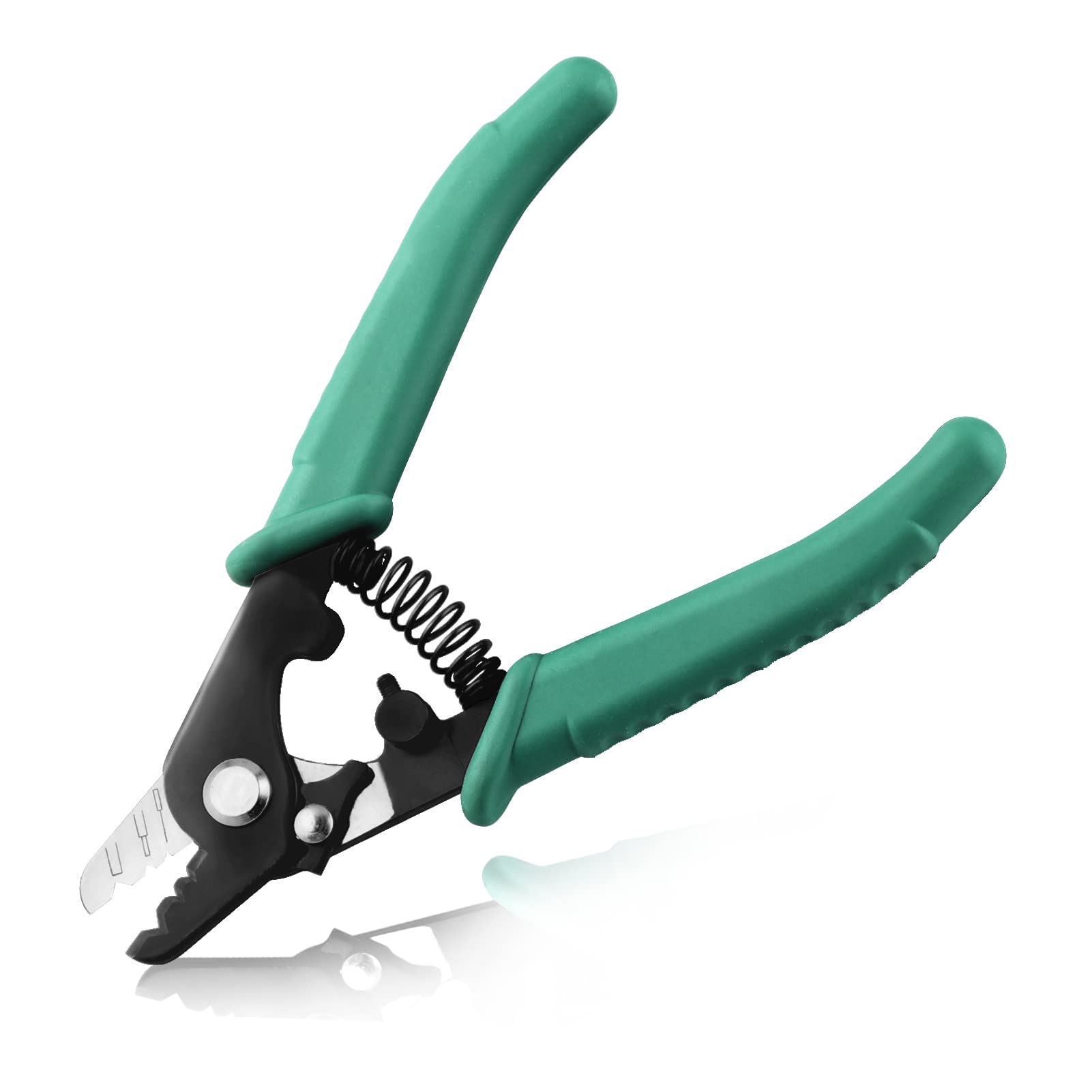 LEONTOOL 3 Hole Fiber Stripper Not Hurt Wire Core Wire Stripper Cutter Tool, Precision Optic Stripper Wire Stripper for Optics, Multi-function Cutting Plier for Installers and Electricians