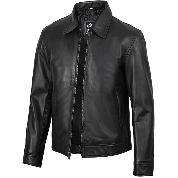 chouyatou Men's Vintage Stand Collar Pu Leather Jacket (X-Small