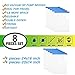 Space Saver Vacuum Storage Bags 8 Pack (4 x Small, 4 x Medium) Space Saver Compression Bags No Vacuum or Pump Needed, Vacuum Storage Bags for Clothes Travel, Durable and Reusable By WETONG