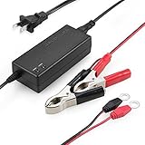 Trickle Charger RAVPower Car Battery Charger 12V 1.5A SLA Sealed Lead Acid Maintainer 2X Faster Charging with Detachable Alligator and Ring Clips (Certified Refurbished)