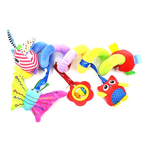 Aimeio Kids Baby Spiral Bed Stroller Toy Plush Giraffe Rattle Toy Baby Car Seat Hanging Mobile Toys Activity Center