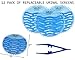 Urinal Screens Deodorizer - Splash Free Pad, Urinal Cakes Odor Neutralizer, Fragrance Diffuser, Bathroom and Toilet Drain Freshener - 30 Days, 5000 Flushes, Janitorial Supplies - 12 Pack with Tweezer