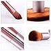Mooxury Makeup Brushes Set professional Synthetic Kabuki Cosmetic Brushes Kit with Brown Case Bag - 6 Pcs
