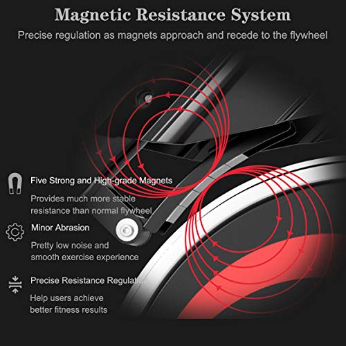 Goplus Resistance Exercise Bike, NoiseFree Belt Drive