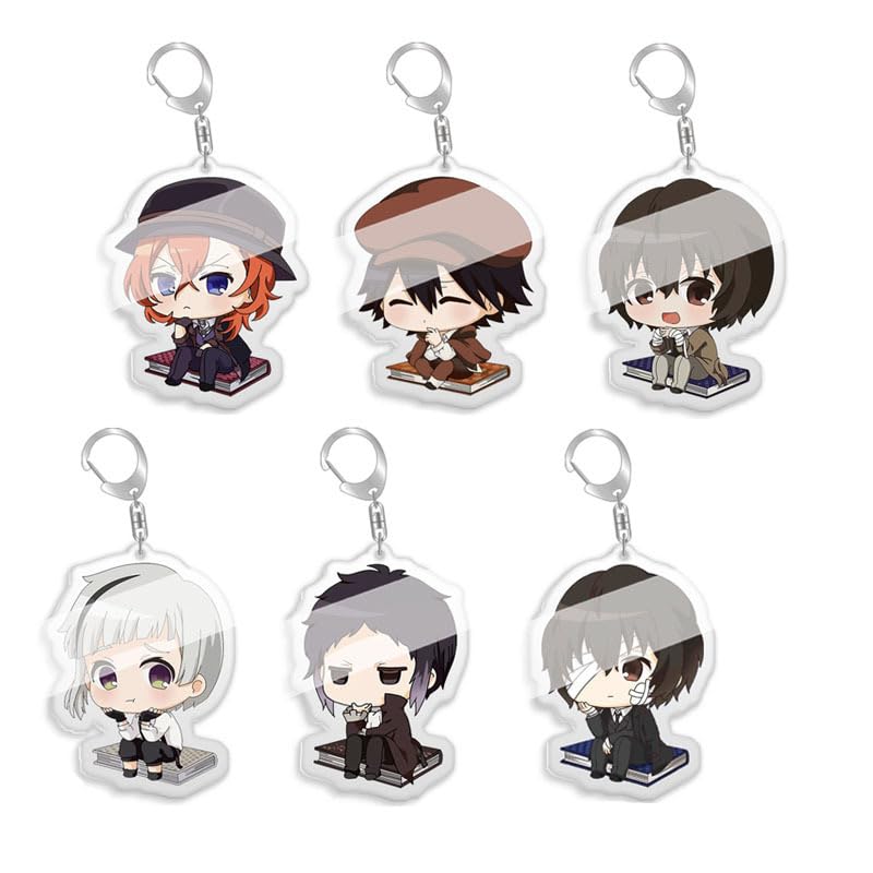 DJMANMENGG Bsd Keychain Anime Bungou Stray Dogs