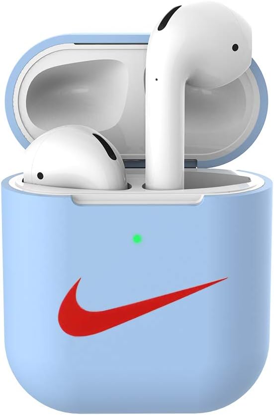 USSJ Compatible for AirPods Case Protective Silicone Cover and Skin for AirPods Charging Case 1 & 2 (Sky Blue)