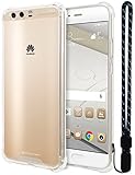MERCURY Huawei P10 Plus Case, [Air Cushion] Crystal Clear Hybrid [Protective TPU Cover & Hard PC Back] for Huawei P10 Plus, HWP10P-CCH