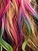 Nevayah Hair Chalk Temporary Hair Multicolor Dye Pens, Light Purple / Medium Blue / Red / Yellow / Orange / Dark Green (6 Pens)