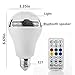 InaRock Bluetooth Smart LED Light Bulb Speaker Dimmable Multicolored Color Changing LED Bedside Desk Lights Bar Sinks - Smartphone and IR Remote Controlled