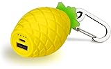 BUQU Yellow Pineapple Portable Charger 2500mAh Power Bank Cute Universal Phone Battery Charger Works with Apple Iphone, Samsung, Android and USB Mobile Devices