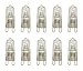 Vstar G9 Halogen Bulb,G9 Bi-pin Base,G9 Halogen Bulbs,Dimmable(10pack) (40W)
