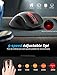 Wireless Mouse, RATEL 2.4G USB Wireless Ergonomic Mouse Computer Mouse 6 Buttons Laptop Mouse USB Mouse with Nano Receiver 2400 DPI 5 Adjustment Levels Cordless Wireless Mice for Windows-Red