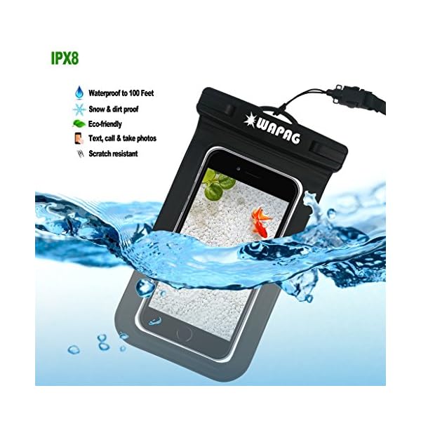 WAPAG-Waterproof-Bag-Case-Pouch-for-iPhone-7-6s-6-6-Plus-5s-Samsung-Galaxy-s6-s6-Edge-s5-s4-Note-4-Cell-Phone-up-to-6-inches-DirtSnowDust-Proof-Fits-Swimming-Kayaking-IPX8-to-100Feet WAPAG-Waterproof-Bag-Case-Pouch-for-iPhone-7-6s-6-6-Plus-5s-Samsung-Galaxy-s6-s6-Edge-s5-s4-Note-4-Cell-Phone-up-to-6-inches-DirtSnowDust-Proof-Fits-Swimming-Kayaking-IPX8-to-100Feet
