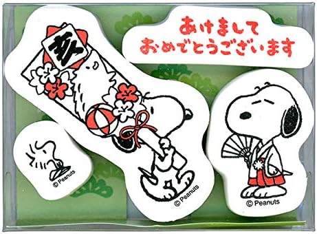 Amazon こどものかお スヌーピーnyクラフトスタンプt あけましておめでとうございます 亥羽子板 2299 003 文房具 オフィス用品 文房具 オフィス用品