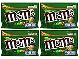 M&M's (Pack of 4) Chocolate Candy Flavor Vote Mexican Jalapeno Peanut Sharing Size, 9.6 Ounce Bag