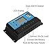 CoZroom LCD Solar Charger Controller/Regulator with Intelligent Dual USB Port, 20A 12V/24V