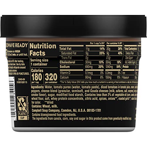 CAMPBELL’S SLOW KETTLE STYLE ROASTED RED PEPPER & SMOKED GOUDA BISQUE, 15.5 OZ. TUB