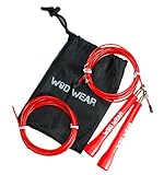 Ultra Fast Speed Rope, Fully Adjustable Speed Cable Jump Rope, Great for Cross-Training, Fitness, Boxing, Traveling Workouts, MMA, Exercise and Fitness