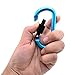 5PCS Assorted Colors Aluminum Carabiner Clip D Shape Spring Buckle Keychain for Home,Camping,Hiking and Traveling