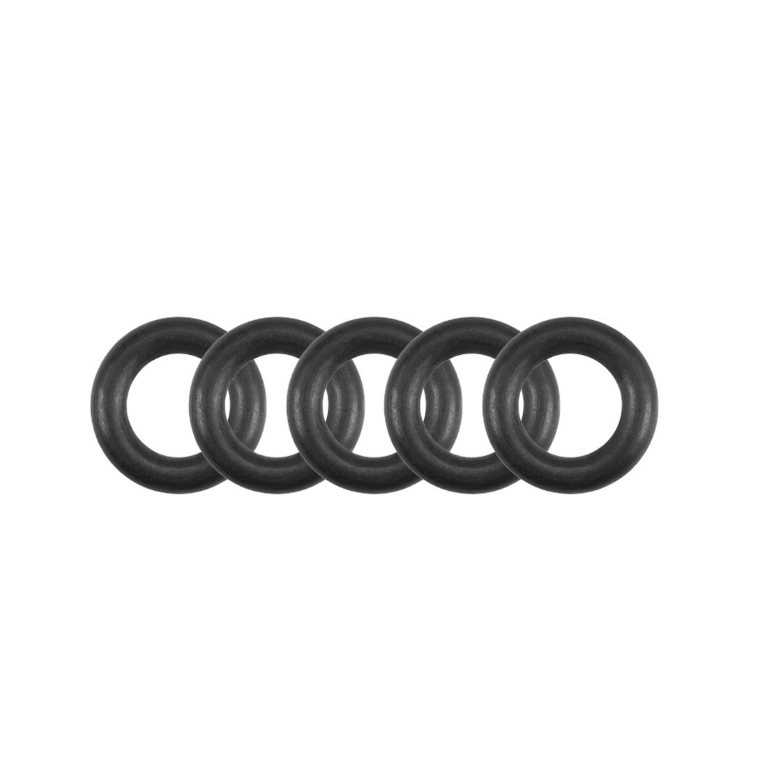 sourcing map Nitrile Rubber O-Rings 8.1mm OD 4.5mm ID 1.8mm Width, Metric Nitrile Rubber Sealing Gasket, Pack of 5