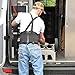 Back Brace Lumbar Support with Adjustable Suspenders, Hook and Loop Fastener, Breathable Back Panel Made with Spandex Material, Removable Straps