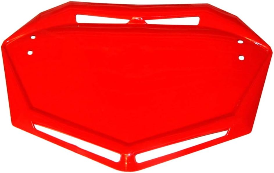 BMX Trial Number Plate Racing Race Large Vintage AERO Bike Board Motocross MX (Red)