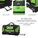 Travelers Club Adventure Multi-Pocket Rolling Sports Duffel Bag, Green, 30 Inch 120.4L