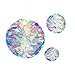 NICROLANDEE Iridescent Rainbow Honeycomb Hanging Decorations Foil Ceiling Hanging Ornaments for Frozen Theme Party, Fairy Princess Rainbow Show, Bridal Shower, Wedding, Birthday, Home Decor