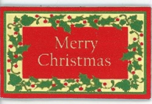 Dollhouse Miniature Scale Welcome Mat, Holiday