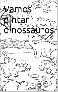 Livro Vamos pintar dinossauros