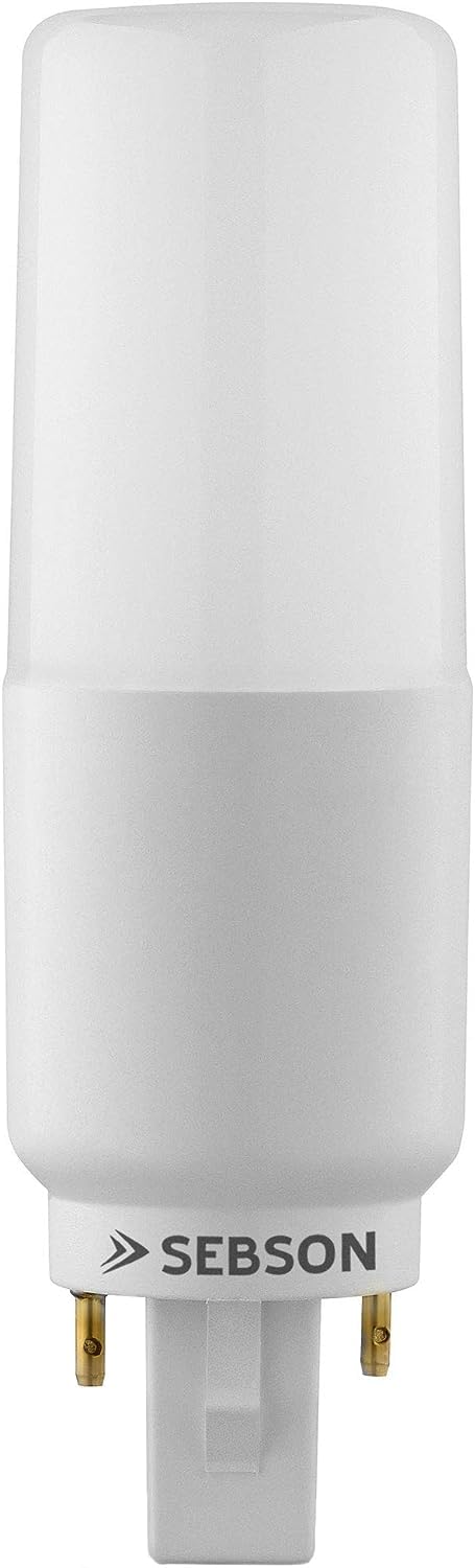 SEBSON G24 7W LED, G24d Universal 2-Pin (G24d-1, G24d-2, G24d-3), Neutral White 4000K, 50W Replacement for Light Bulb, 660lm, 230V, 220º Beam Angle - not dimmable
