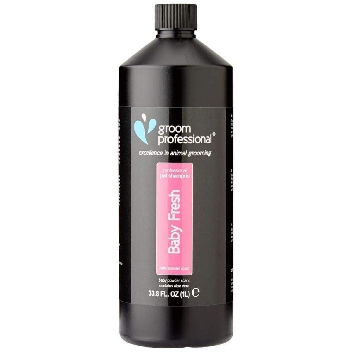 GROOM PROFESSIONAL Baby Fresh Dog Shampoo - Soothing Baby Powder Dog Shampoo - Gentle for Sensitive or Itchy Skin - Removes Dandruff & Smelly Puppy Odours, w/Aloe Vera to Help Itching Relief, 1L