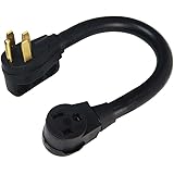 PLIS NEMA 14-50P With Handle to 6-50R 125/250V 50 Amp 1.5FT Welder Welding Dryer EV Charger Power Cord Adapter Adaptor Connec