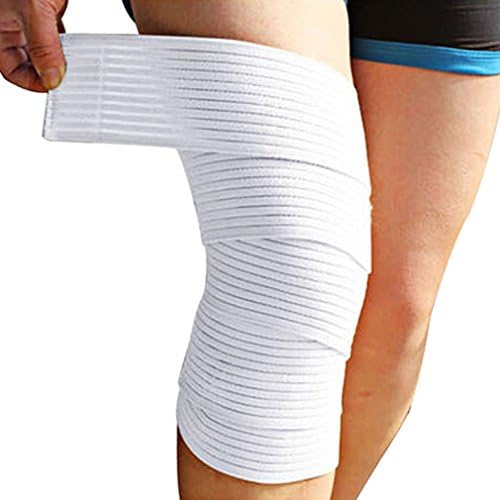 Knee Bandage , Ankala (1PCS) Adjustable Thick Sponge Collision Avoidance Kneeling Kneepad Outdoor Climbing Sports Riding Knee Bandage Protector (White)