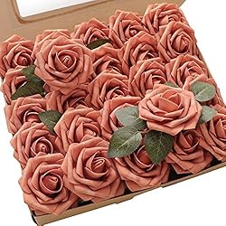 Floroom Artificial Flowers 25pcs Real Looking Dusty