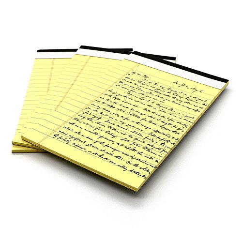 Jr. Legal pad, small note pads legal Ruled Writing Pad. Perforated Edge
