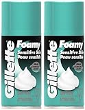 Gillette Foamy Sensitive Skin Shaving Cream - 11 oz - 2 pk