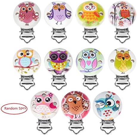 oyifan 5pcs Metal Pacifier Clips Bib Clips Suspender Clips