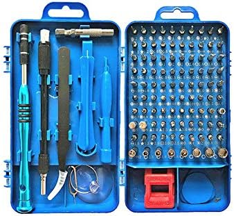 Precision Screwdriver Set, 112 in 1 Repair Tool Kit with Portable Case, Magnetic Screw Driver Set for PC, Computer, Cellphone, Tablet, iPhone, iPad, Mac, Electronic etc (Blue)