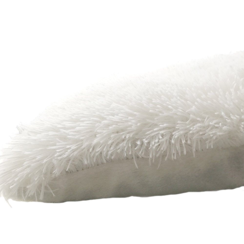 Faux Fur Pillow Cover, FabricMCC Decorative Super Soft Plush Mongolian Faux Fur Throw Pillow Cover Cushion Case (ivory)