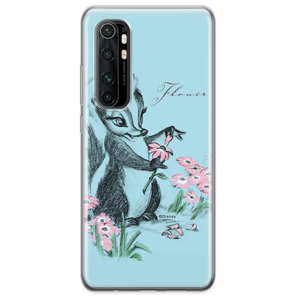 ERT GROUP mobile phone case for Xiaomi MI NOTE 10 Lite original and officially Licensed Disney pattern Flower Skunk 001 optimally adapted to the shape of the mobile phone, case made of TPU