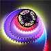 Aclorol WS2812B Individually Addressable RGB LED Strip 16.4ft 300 Pixels 5V Programmable WS2812B WS2812 5M 60 Pixels/M Strip Lighting Non-waterproof Work With Arduino, Raspberry Pi