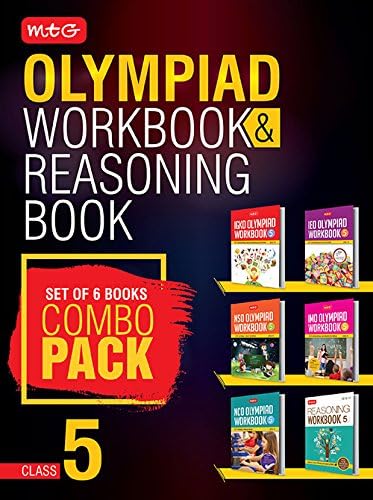 Class 5: Work Book and Reasoning Book Combo for NSO-IMO-IEO-NCO-IGKO (set of 5 books)