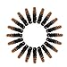 Queentas 3 pack 10 inch Bounce African Collection Crochet Braiding Hair Carrie Curl(8mm) Synthetic Hair Extension (Natural Black/Caramel Blonde)