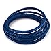 BEADNOVA 6mm Round Folded Bolo Genuine Braided Leather Cords for Bracelet Necklace Jewelry Making 2 Meters, Dark Blue