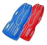 Slippery Racer Downhill Xtreme Winter Toboggan Snow Sled - TWIN PACK