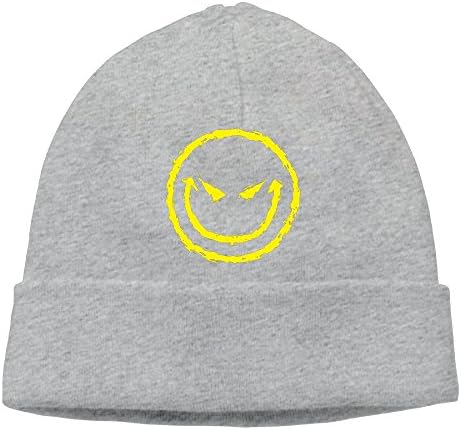 XUri Evil Snikey Face Unisex Slouchy Beanie Ash