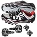 Venzo Mountain Bike Bicycle Cycling Shimano SPD Shoes + Pedals & Cleats 45 (Black)